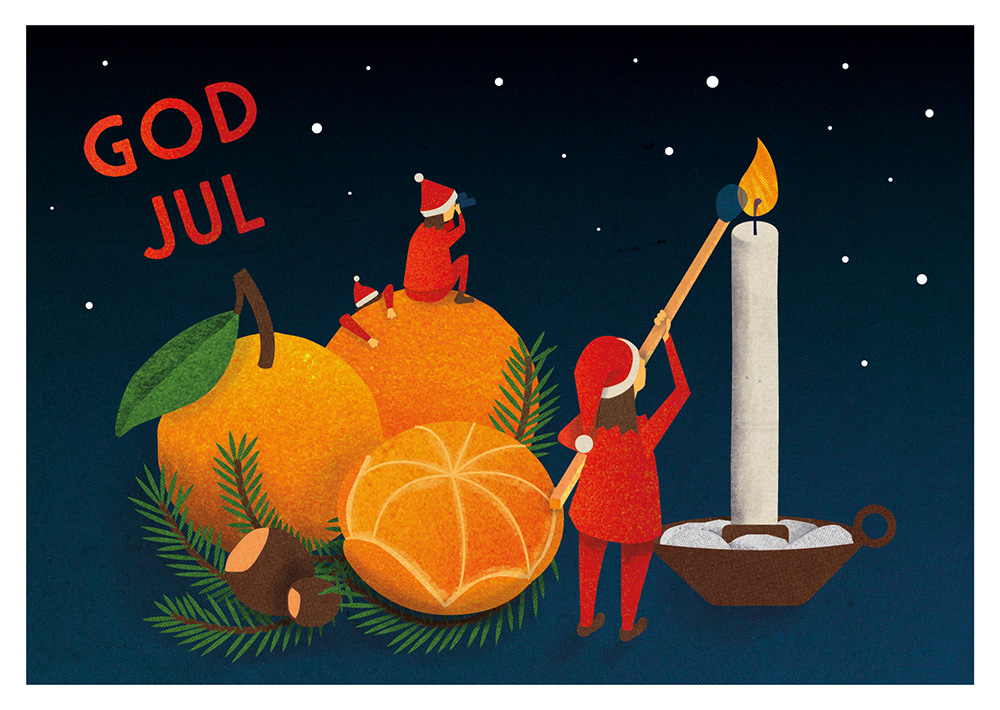 Christmas card by Emelie Zetterberg