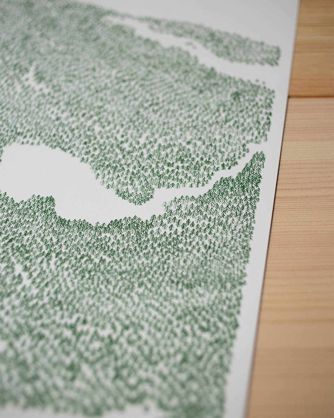 Skogslandskap I by Emelie Zetterberg