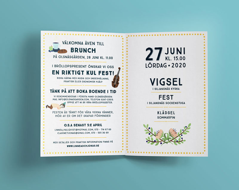 WEDDING INVITATION by Emelie Zetterberg